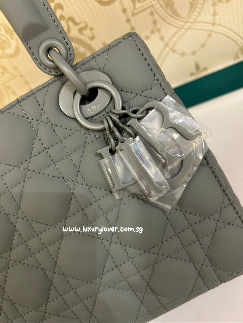 Thumbnail: Lady Dior Small My ABCDior Ultra Matte Grey(Cash S$5,500)