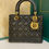 Thumbnail: Like New Lady Dior Medium Black Lamb GHW