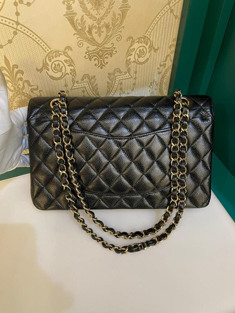 Thumbnail: #19 LNIB Chanel Classic Double Flap Medium Black Caviar GHW