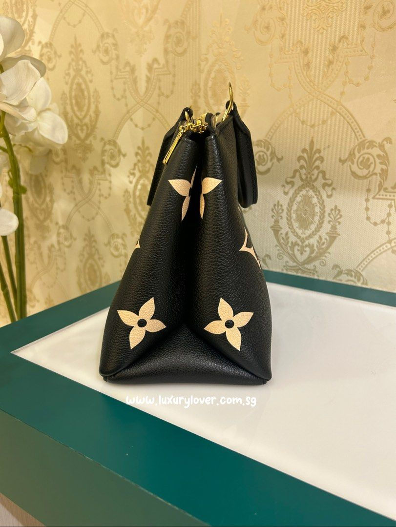 Thumbnail: LNIB LV Louis Vuitton Petit Palais Black/Beige Monogram Empreinte
