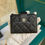 Thumbnail: BNIB Chanel Classic Small Zipped Wallet Black Caviar GHW