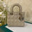 Thumbnail: BNIB Lady Dior Small My ABC Dior Bag Sand Lamb LGHW