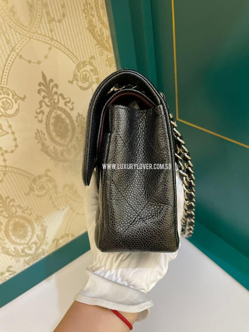 Thumbnail: #25 Chanel Classic Double Flap Small Black Caviar SHW