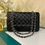 Thumbnail: #14 Chanel Classic Double Flap Medium Black Caviar SHW