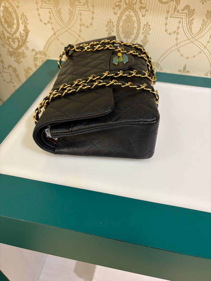 Thumbnail: LNIB Chanel Classic Double Flap Medium Black Caviar GHW(Cash S$7,350)