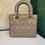 Thumbnail: Brand New Lady Dior Small My ABCDior Grey Lamb light GHW