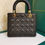 Thumbnail: Like New Lady Dior Medium Black Lamb GHW