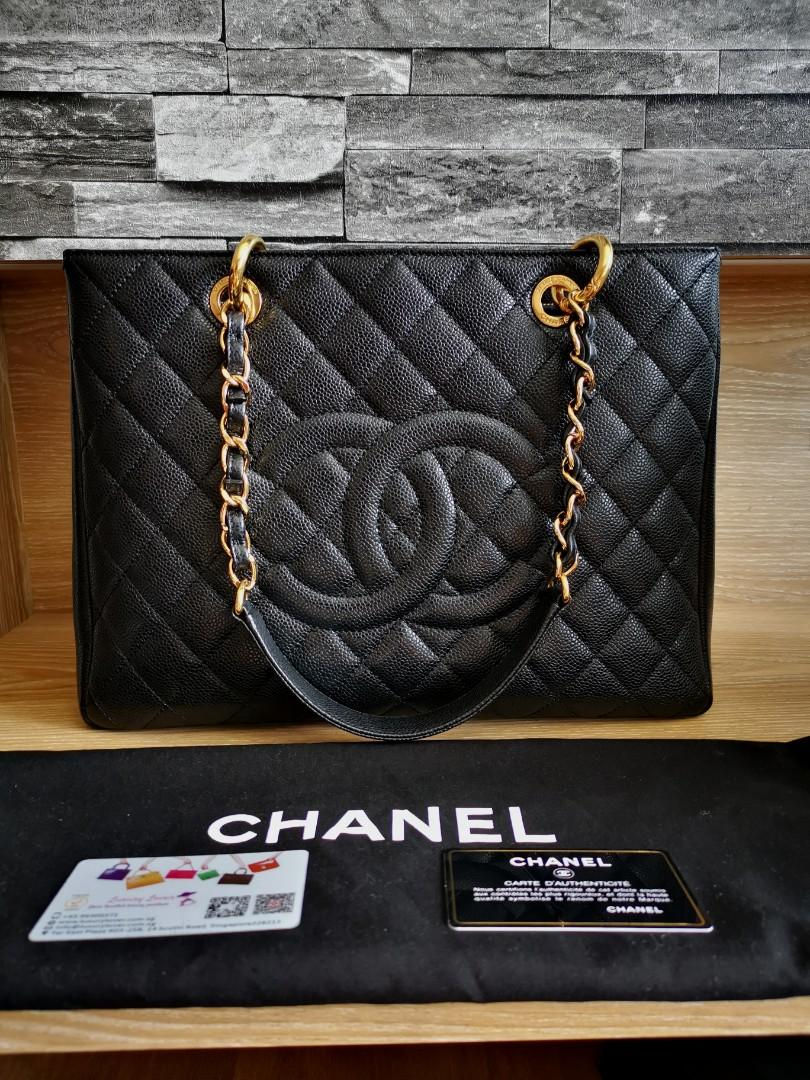 #18 Like New Chanel GST Black Caviar with GHW