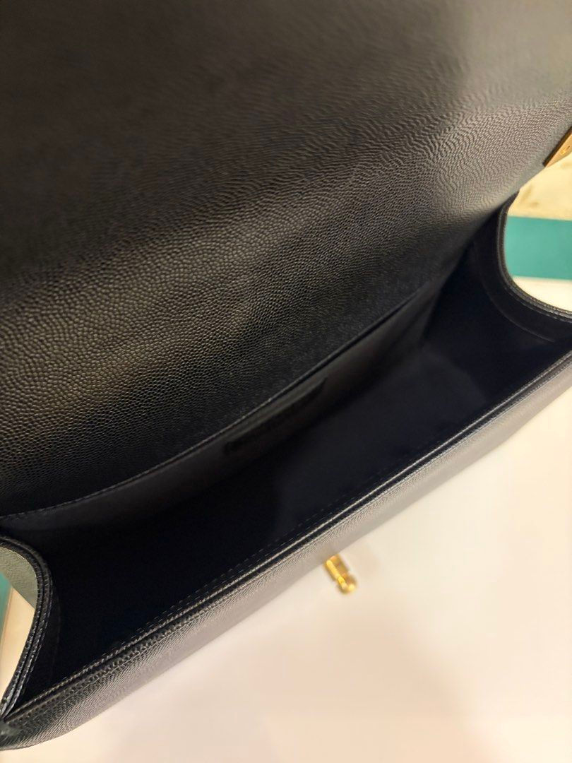 Thumbnail: Chanel Boy Old Medium Black Caviar Gold Hardware