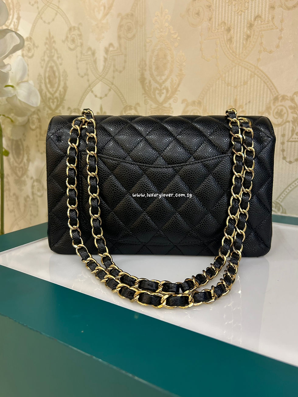 Thumbnail: #26 LNIB Chanel Classic Double Flap Small Black Caviar GHW
