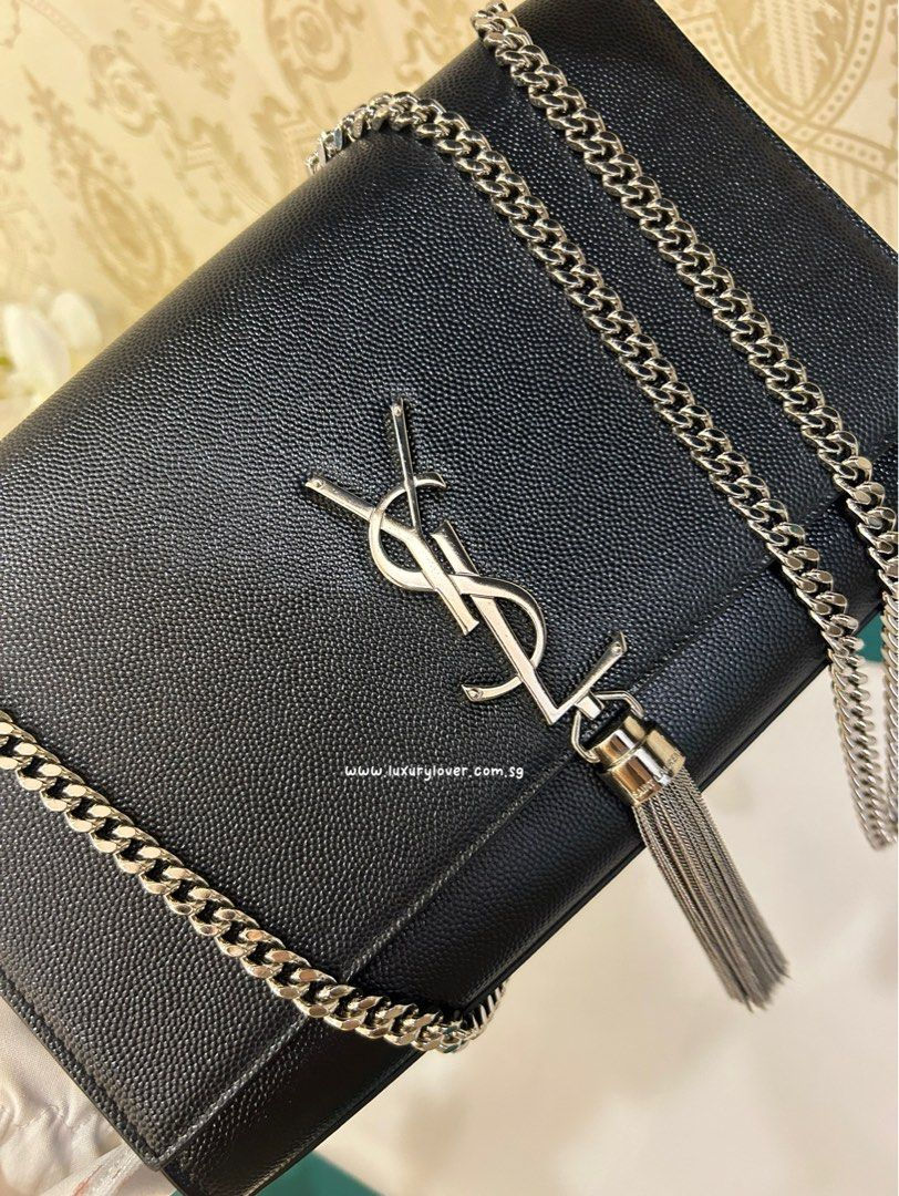 Thumbnail: Like New YSL Kate Medium Tassel Grained Calf SHW