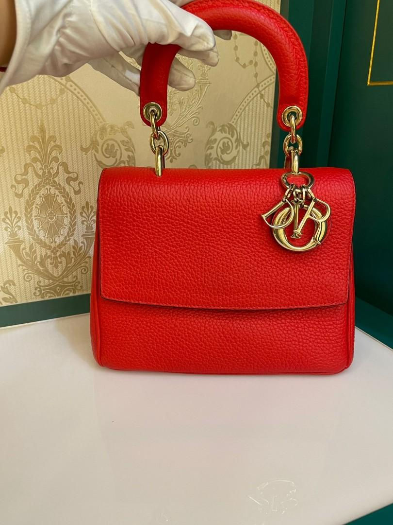 Thumbnail: Like New Dior Be Dior Mini Red Grained Calf Light GHW 