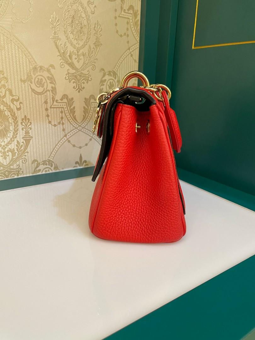 Thumbnail: Like New Dior Be Dior Mini Red Grained Calf Light GHW 