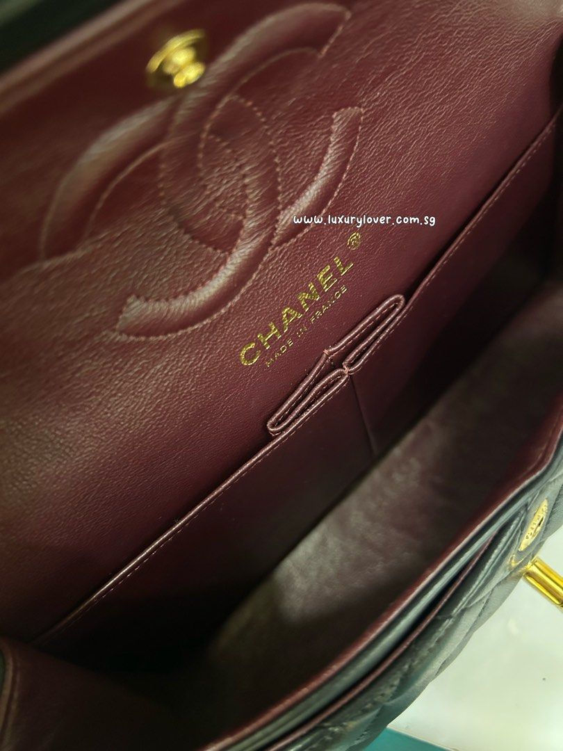 Thumbnail: #16 LNIB Chanel Classic Double Flap Small Black Lamb GHW