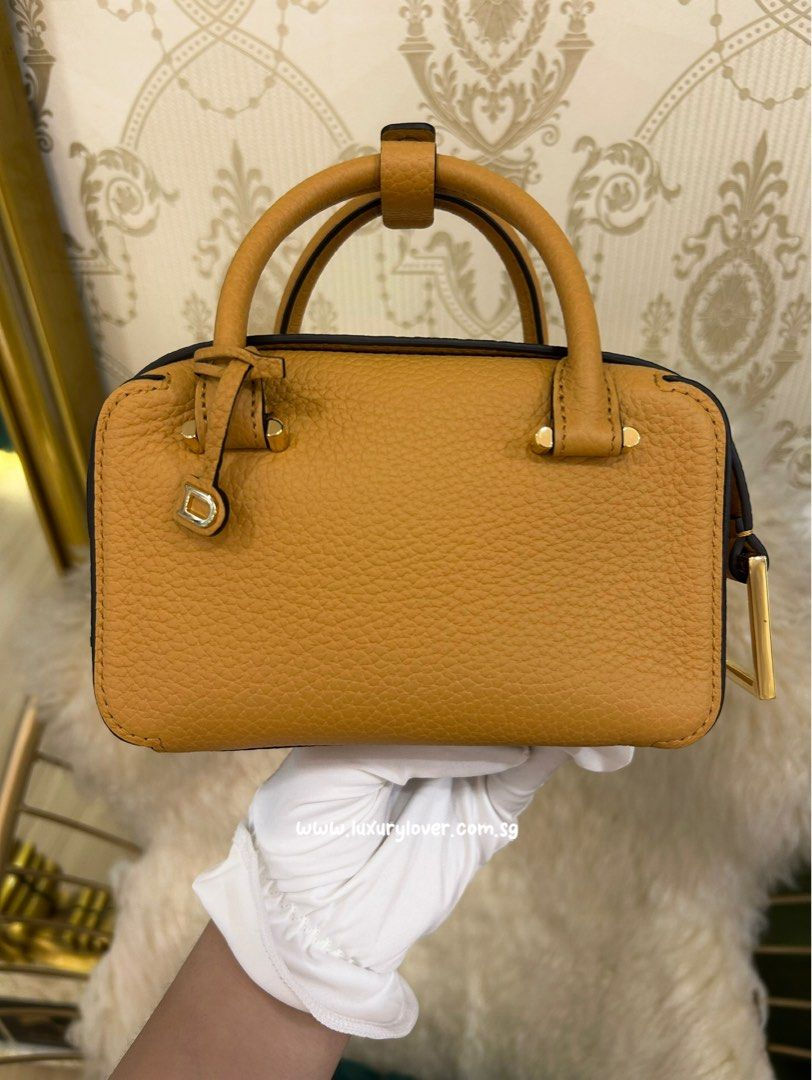 Thumbnail: LNIB Delvaux Cool Box Nano Taurillon Sof Honey GHW