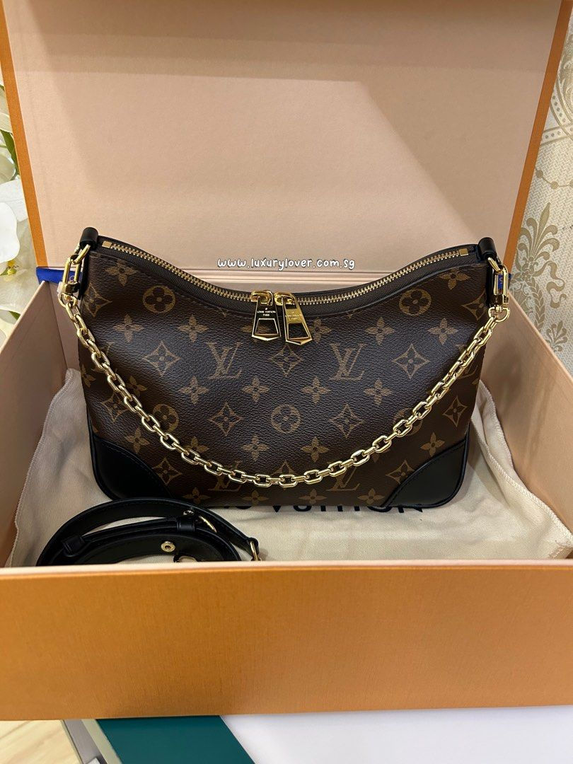 LNIB LV Louis Vuitton Boulogne Black Monogram Canvas GHW