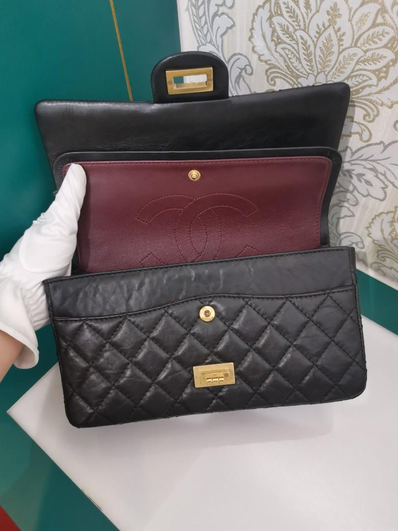 Thumbnail: #15 LNIB Chanel 2.55 Reissue 225 Black Distressed Calf aged GHW