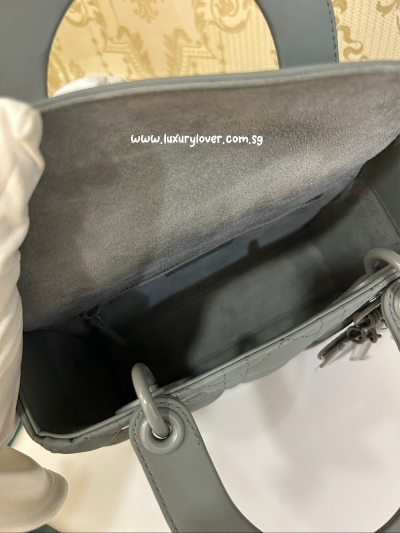 Thumbnail: Lady Dior Small My ABCDior Ultra Matte Grey(Cash S$5,500)