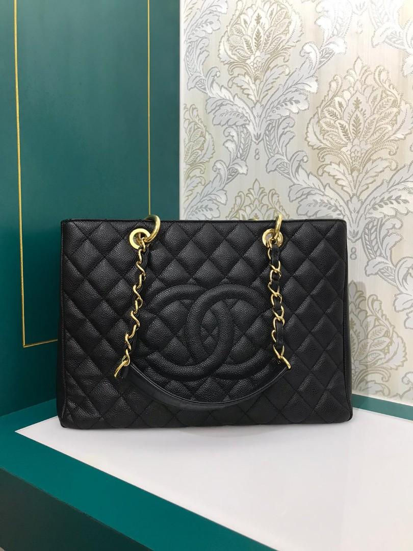 Thumbnail: #14 Excellent Chanel GST Black Caviar with GHW