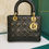 Thumbnail: Lady Dior Medium Black Lamb GHW
