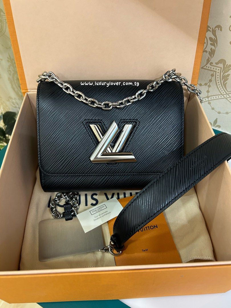 LNIB Louis Vuitton LV Twist PM Black EPI SHW