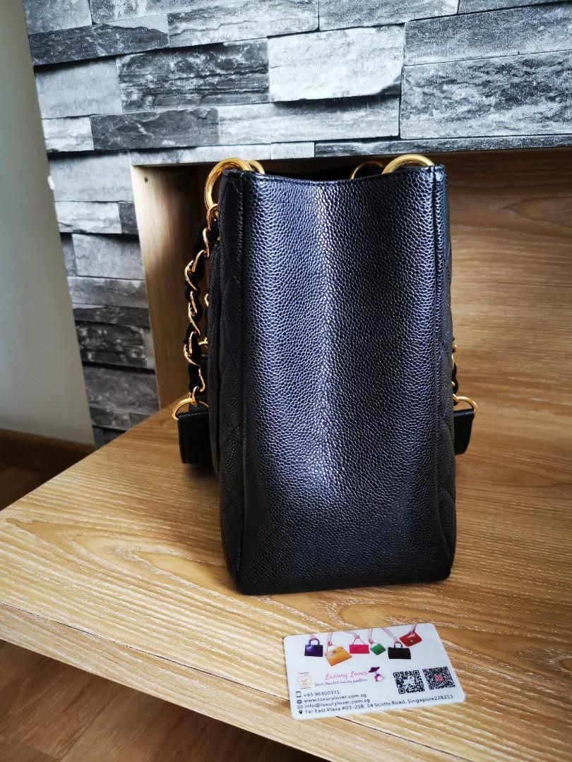 Thumbnail: #18 Like New Chanel GST Black Caviar with GHW