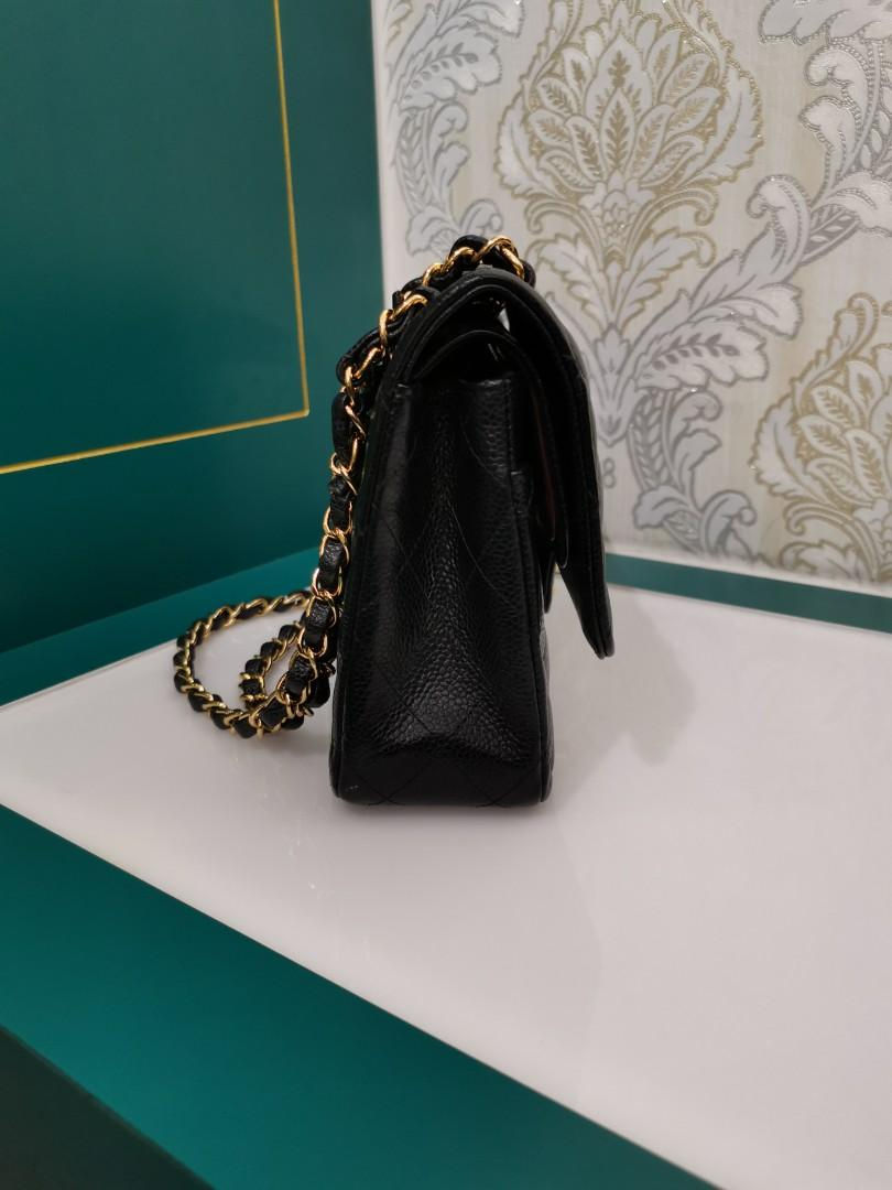 Thumbnail: #20 LNIB Chanel Classic Flap Medium Caviar Black with GHW