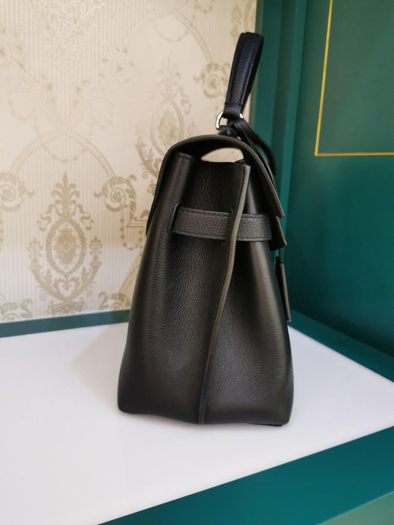 Thumbnail: Like New LV Lockme Ever MM Black Calf SHW