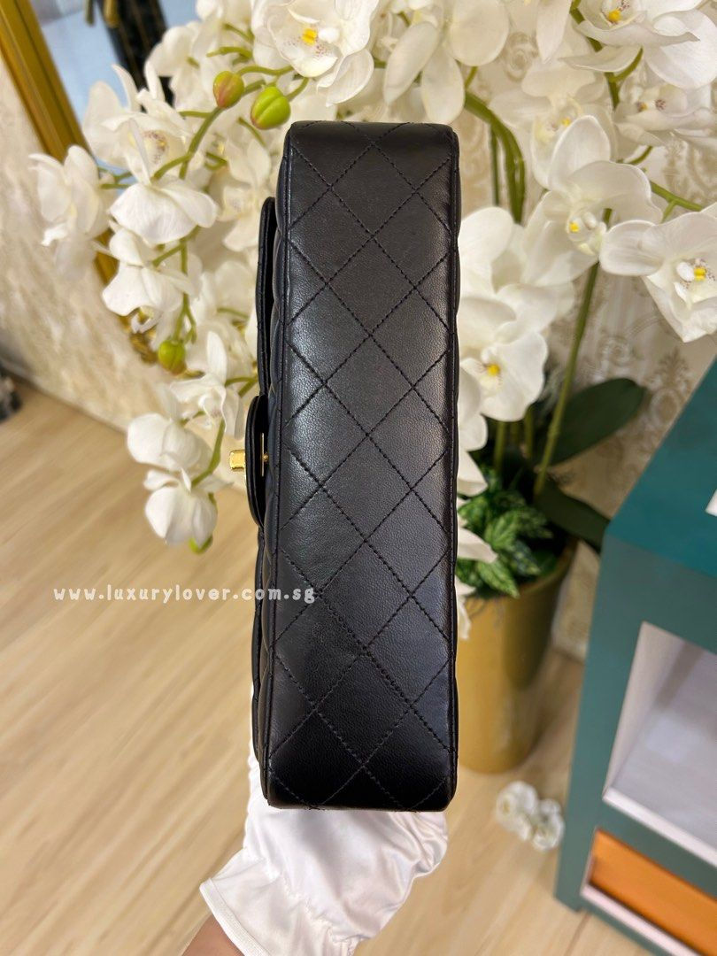 Thumbnail: #15 LNIB Chanel Classic Double Flap Medium Black Lamb GHW