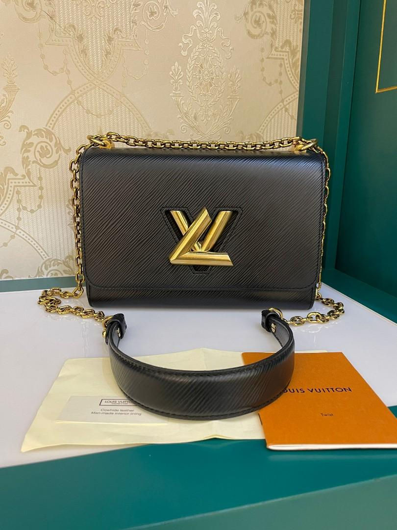 LV Twist MM Black EPI GHW