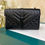 Thumbnail: BNIB YSL Envelop Small Quilted Crossbody Bag Black Grained Calf BHW