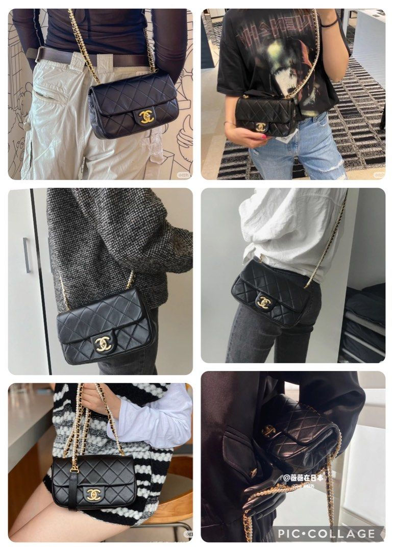 Thumbnail: #30 LNIB Chanel Mini Rectangle Flap Pearl Touch Black Calf GHW