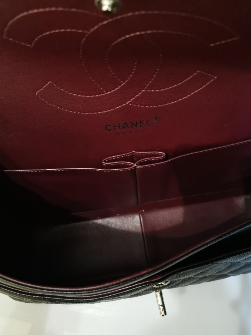 Thumbnail: #24 LNIB Chanel Jumbo Classic Double Flap Black Caviar SHW