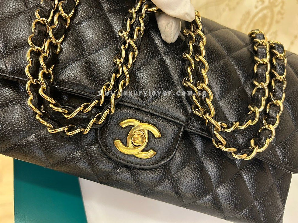 Thumbnail: #19 LNIB Chanel Classic Double Flap Medium Black Caviar GHW