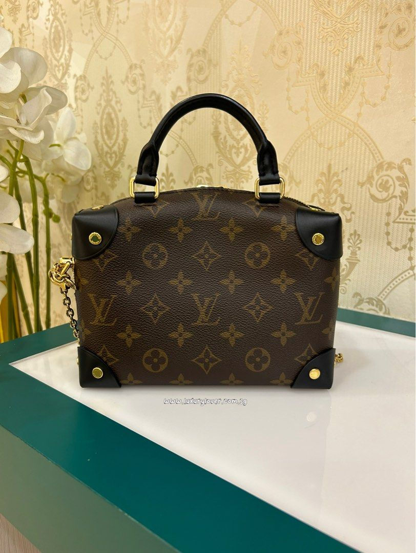 Thumbnail: LNIB LV Louis Vuitton Petite Malle Souple Monogram Canvas Black