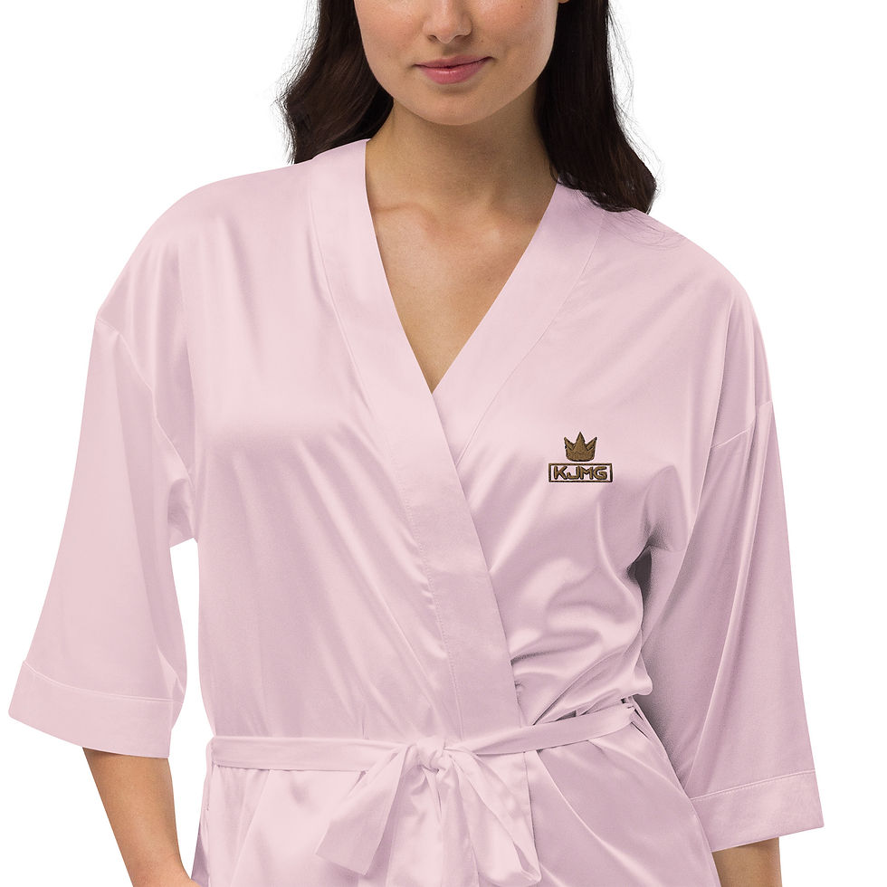 Thumbnail: KJMG Womens Satin robe