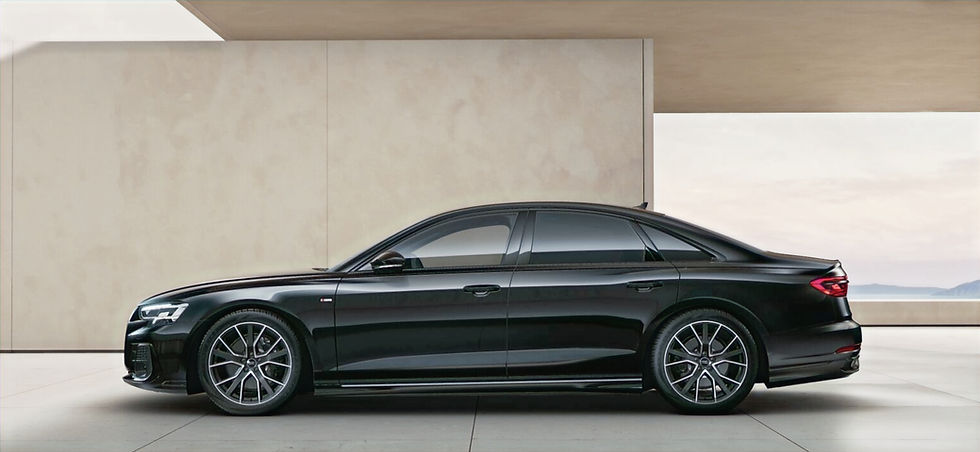 Black luxury Audi A8 for As Directed Chauffeur Service
