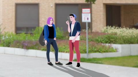 I made this Explainer Video for Skolverket in Sweden. Based on a script I created a storyboard, the design of the characters and environments, and also animated everything.