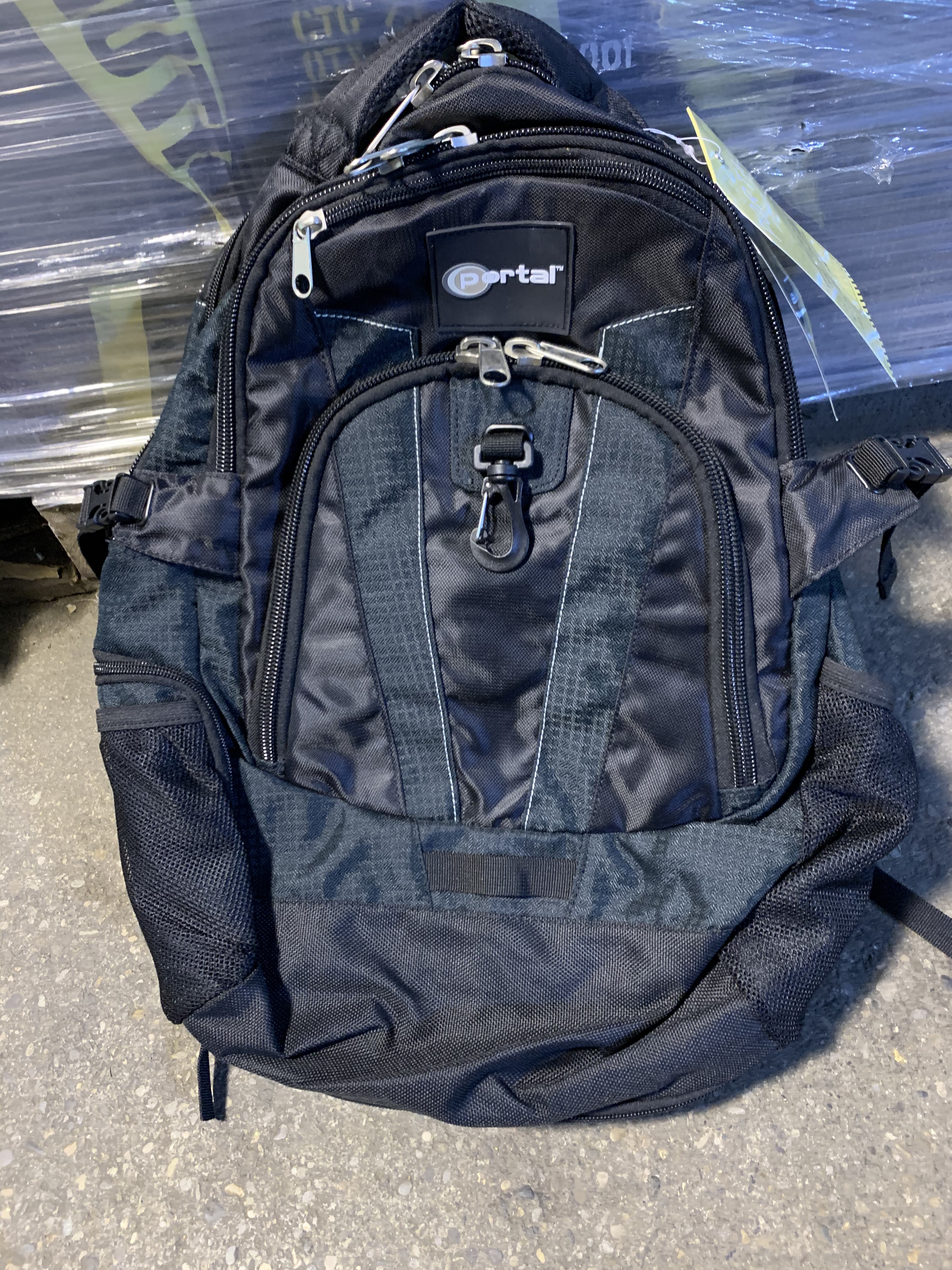 Portal Black and Green Backpack