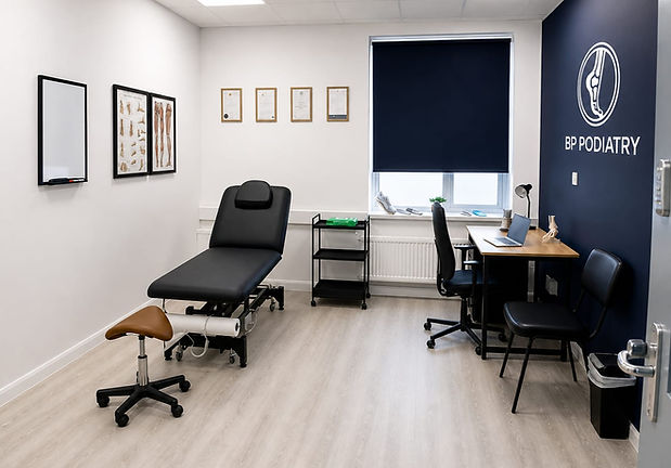 BP Podiatry treatment room in Tondu