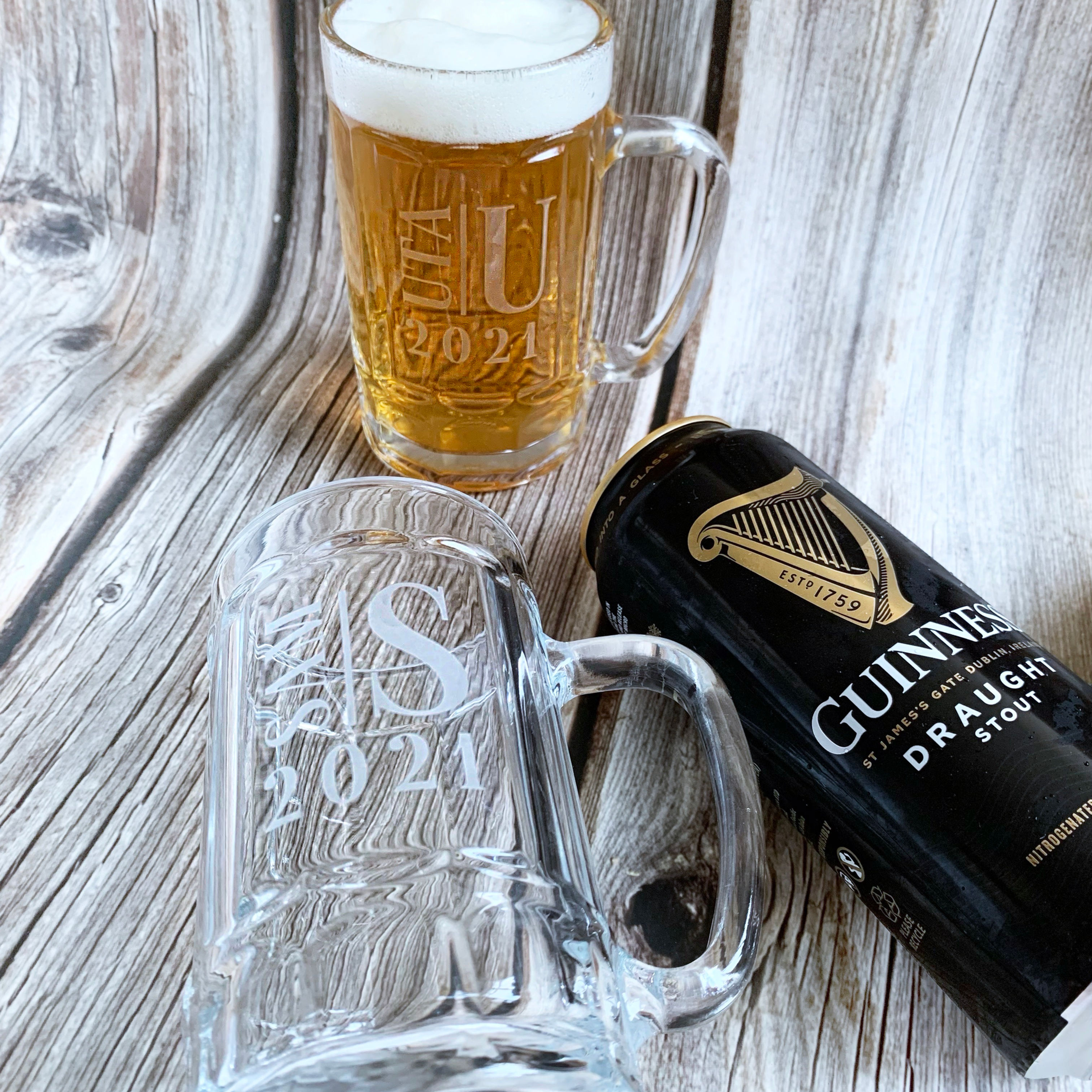 訂製刻名啤酒杯 Personalized Engraved Beer Mug