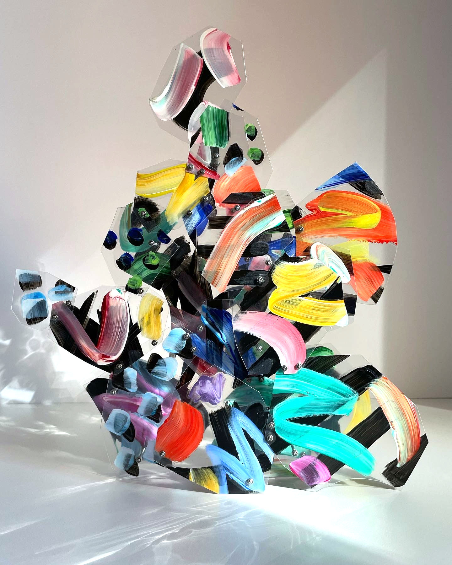 SUNGLASSES AT NIGHT, 3D abstract painting/sculpture