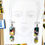 Thumbnail: Reversible Collage Earrings #1