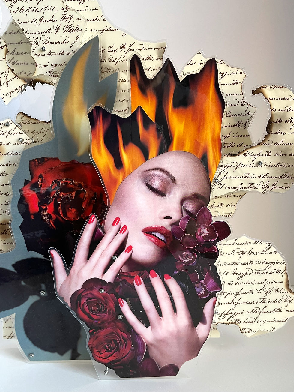 Thumbnail: BAD ROMANCE, 3D Collage Sculpture
