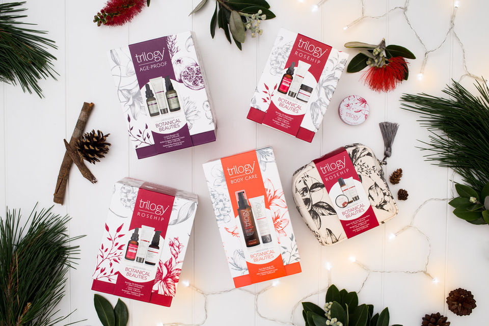 Trilogy skincare packaging design