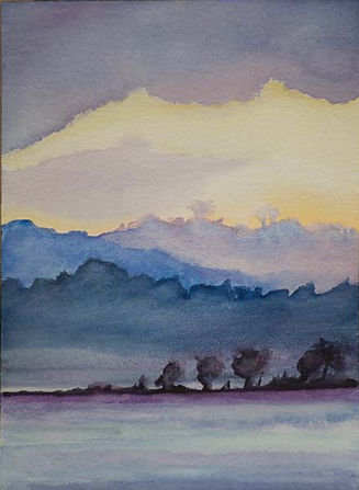 elizabeth drozeski, watercolor, river dreaming