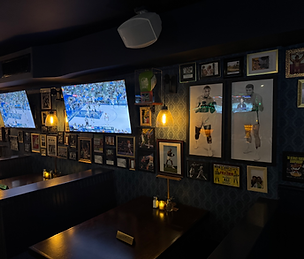 Multiple TVs at Ernie O'Malley's for viewing of any sports game, including UFC, MLB, NBA, NHL, Golf, Rugby and Soccer.