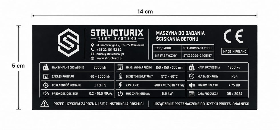 Tabliczka z laminatu czarnego 140x50x 0.8mm