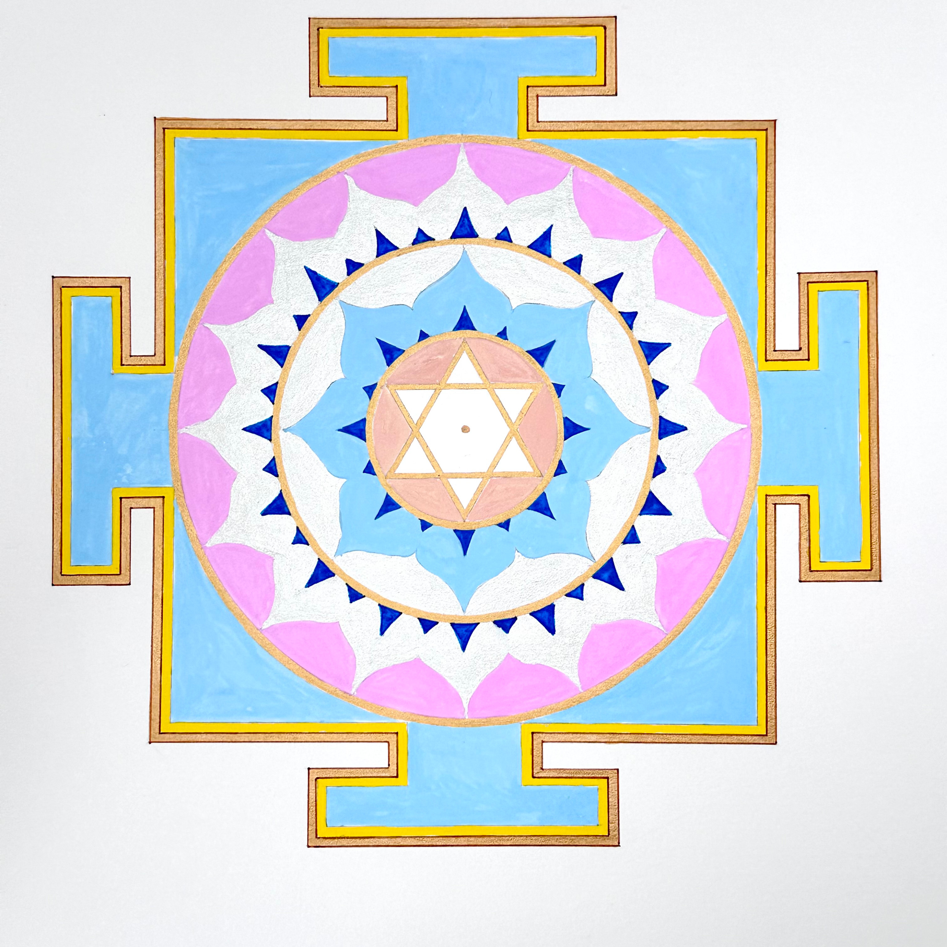 © Chandra (Lune) Yantra par Marie Viellard