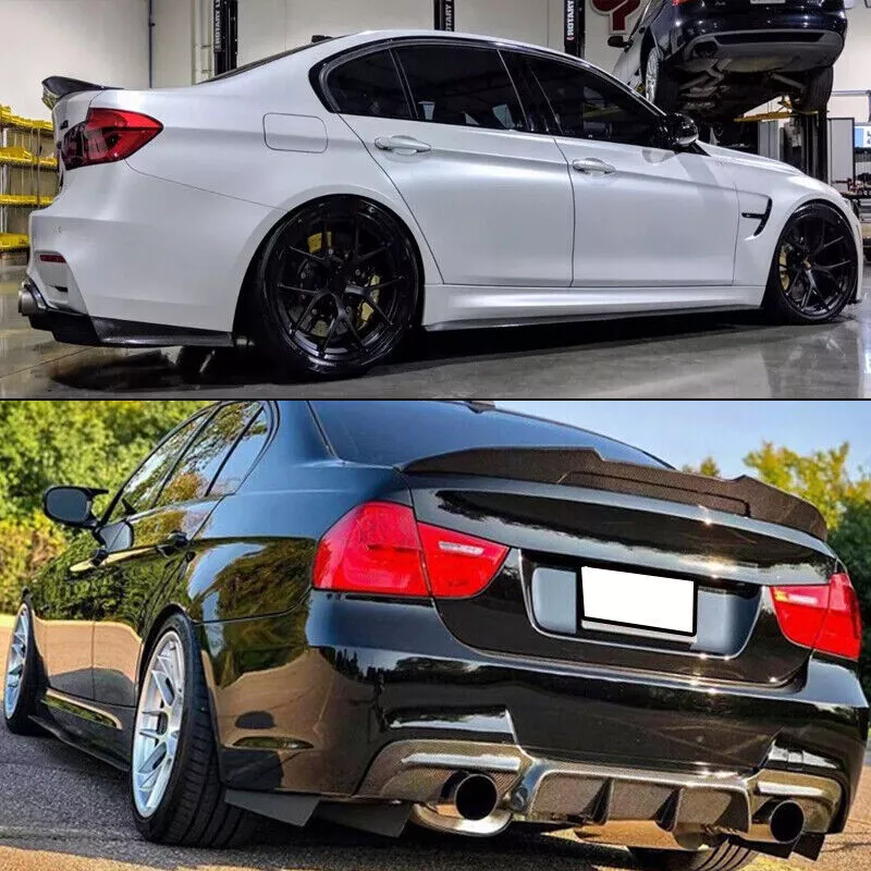 Gloss Black Rear Spoiler Lip For BMW 3 Series E90 Sedan 2005-2011 – With ABE Certification